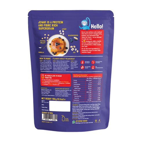 Slurrp Farm Blueberry & Classic Combo: Millet Pancake