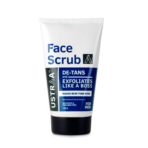 USTRAA Hair Cream Daily Use & Face Scrub De-Tan