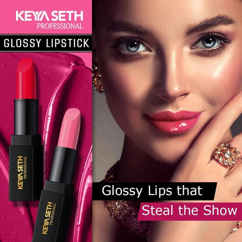 Keya Seth Aromatherapy Deep Pink Shade Glossy Lipstick - 01