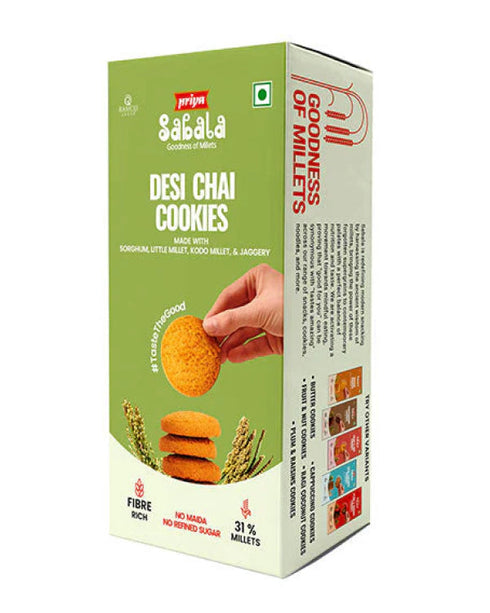Sabala Millets Desi Chai Millet Cookies