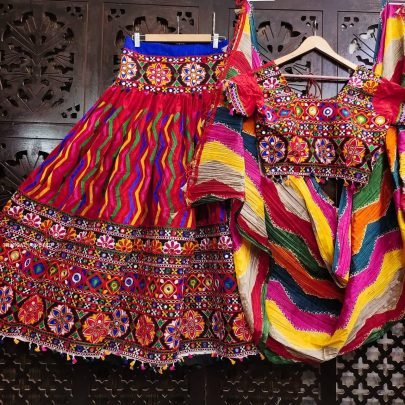 Fabfunda Designer Red Navratri Chaniya Choli Collection
