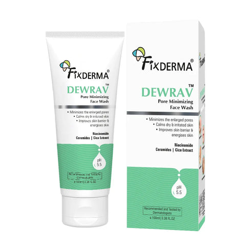 FixDerma Dewrav Barrier Repair & Pore Minimizing Face Wash | Minimizes open pores and repair skin barrier