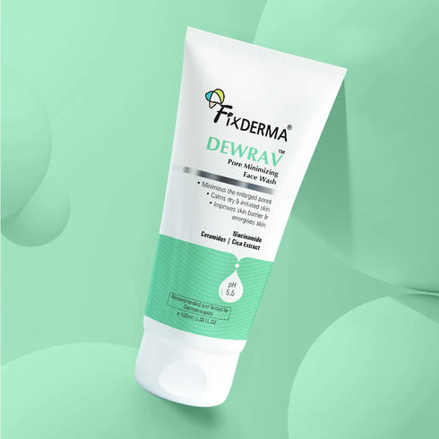 FixDerma Dewrav Barrier Repair & Pore Minimizing Face Wash | Minimizes open pores and repair skin barrier