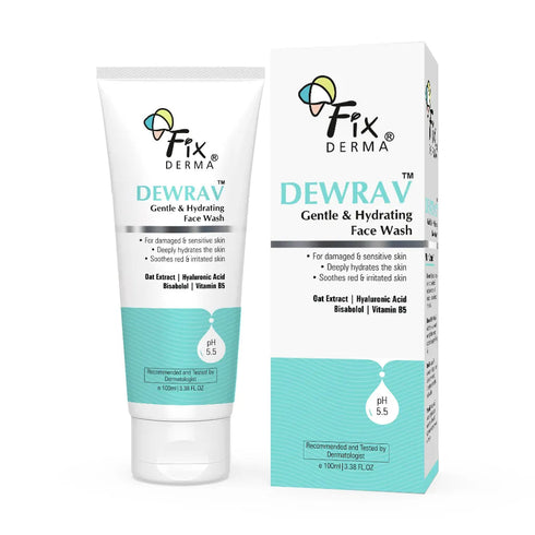 FixDerma Dewrav Gentle & Hydrating Face Wash | Hydrating face wash for dry skin