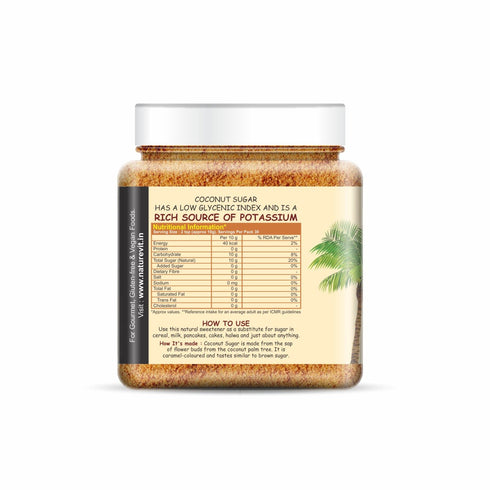 NatureVit Coconut Sugar Unrefined| Natural Sweetener| Gluten-Free