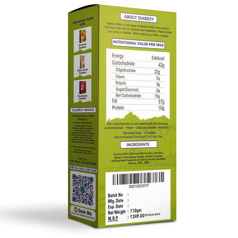 Diabexy Sugar Control Coconut Cookies