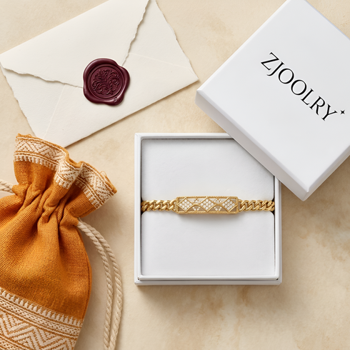 ZJOOLRY Diamond Grace Rakhi Bracelet
