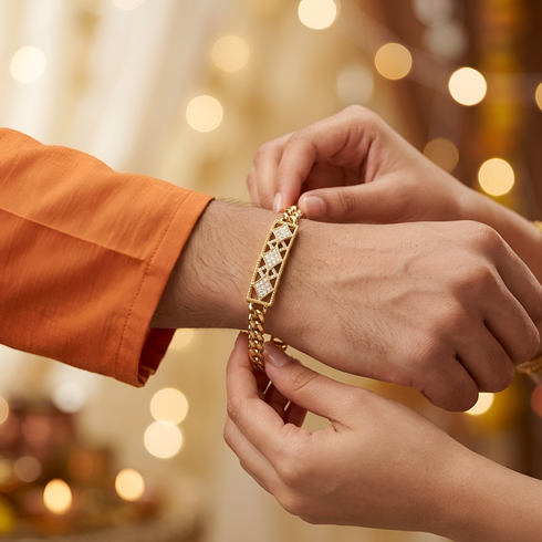 ZJOOLRY Diamond Grace Rakhi Bracelet