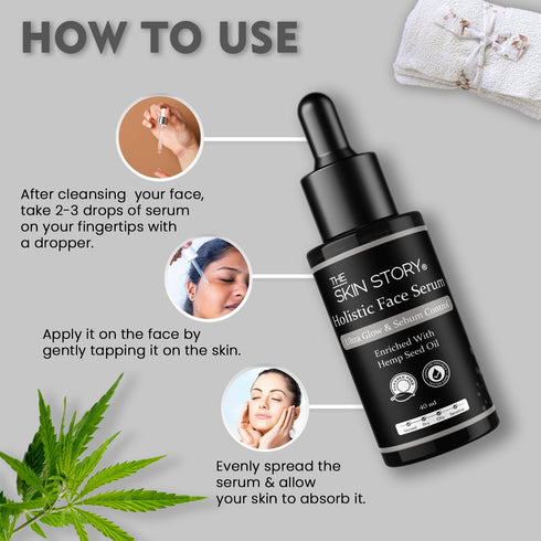 The Skin Story Glow & Sebum Control Hemp Serum