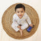 Bachpan kids wear New Born Whimsical Doodle Sketch With Blue Strips Cotton Night Suit