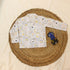 Bachpan kids wear New Born Whimsical Doodle Sketch With Blue Strips Cotton Night Suit
