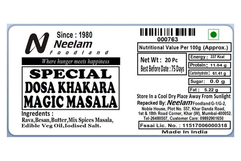 Neelam Foodland Dosa Khakhra Magic Masala