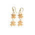 Bamboo India Double Layer Flat Star Earrings