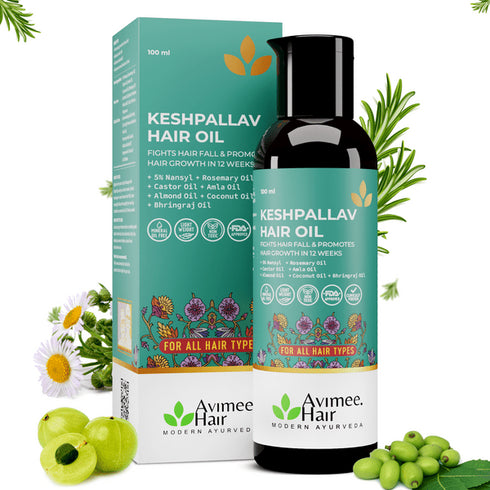 Avimee Herbal Keshpallav Hair Oil For Hair Growth With Amla