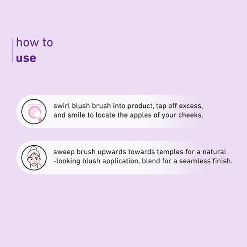 Plum Soft Blend Blush Brush Easy Pickup 02