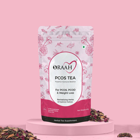 Oraah PCOS PCOD Care Combo |Kahwa Tea Hair Removal Cream & Intimate Wipes