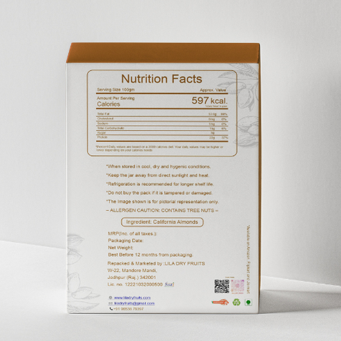 Lila Dry Fruits Premium California Almonds