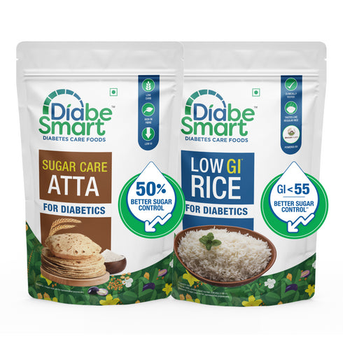DiabeSmart Diabetic Atta & Low GI Rice Combo