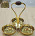 Brass Showpiece 3 Bowl Holder 240g