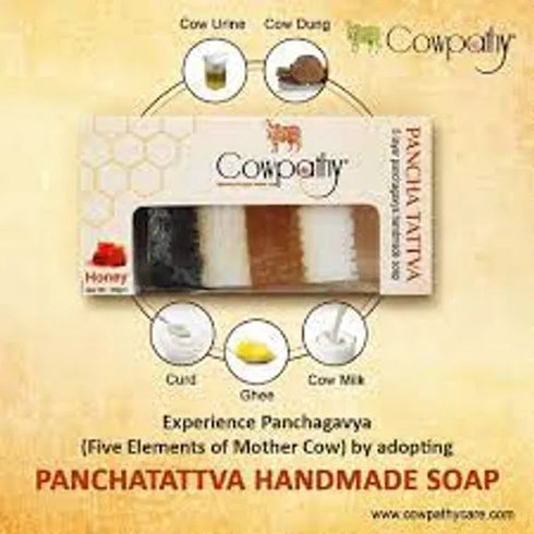 Cowpathy Pancha Tattva Panchagavya Handmade Honey Soap