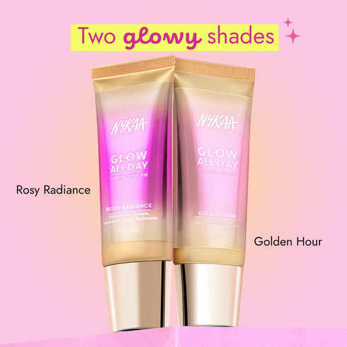 Nykaa Glow All Day Illuminating Strobe Cream + Highlighter + Moisturizer (30g)