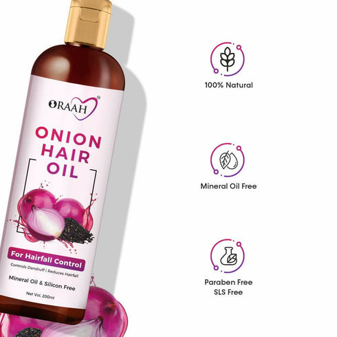 Oraah Hair Care Combo |Onion Hair Oil + Hair Mask