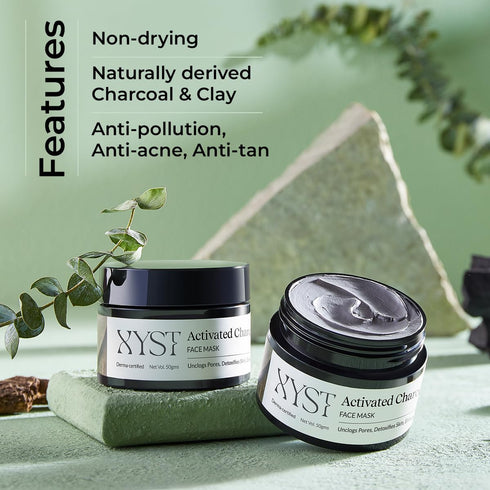 XYST Activated Charcoal Clay Mask for D-tan 50g
