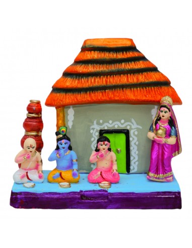 Rainbow Art Gallery Eating Krishna