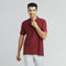 XYXX Element Combed Cotton Polo T-shirts Bold Burgundy