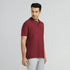 XYXX Element Combed Cotton Polo T-shirts Bold Burgundy