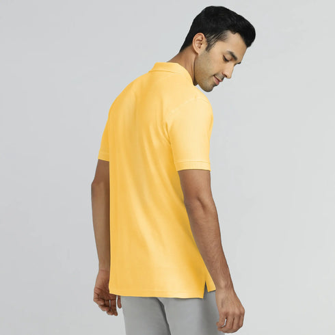 XYXX Element Combed Cotton Polo T-shirts Butter Yellow