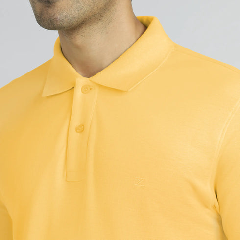 XYXX Element Combed Cotton Polo T-shirts Butter Yellow
