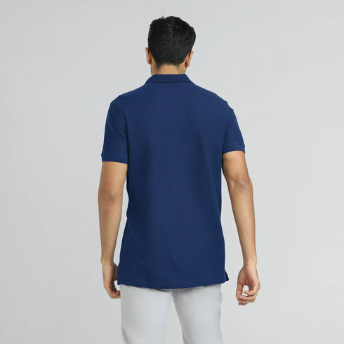 XYXX Element Combed Cotton Polo T-shirts Midnight Blue