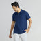 XYXX Element Combed Cotton Polo T-shirts Midnight Blue