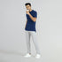 XYXX Element Combed Cotton Polo T-shirts Midnight Blue