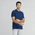 XYXX Element Combed Cotton Polo T-shirts Midnight Blue