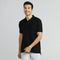 XYXX Element Combed Cotton Polo T-shirts Pitch Black