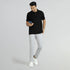 XYXX Element Combed Cotton Polo T-shirts Pitch Black