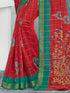 Deeva Sarees Red Cotton Saree