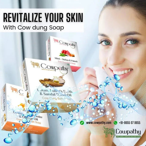 Cowpathy Himalayan Flowers Cow Dung Bath Soap