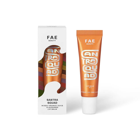 FAE Beauty Santra Squad Mixed Orange Juice Lip Balm SPF 20+ - Sheer Popsicle Orange 10 gm