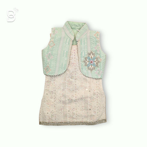 Bachpan kids wear Girls Traditional Wear- White