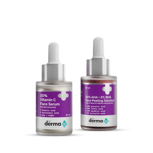 The Derma Co Exfoliate and Glow Combo