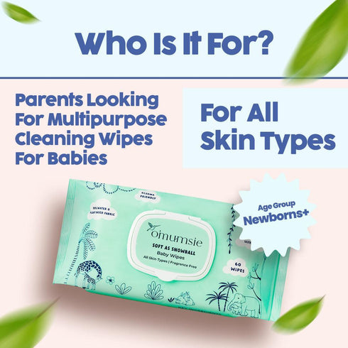 Omumsie 99% Water Thickest Baby Wipes