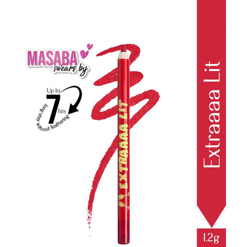 LoveChild Extraaa Lit| Passport Pucker Lip Booster Matte Liner Red