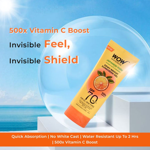 WoW Yuzu Sunscreen Gel | Spf 70 Pa++++