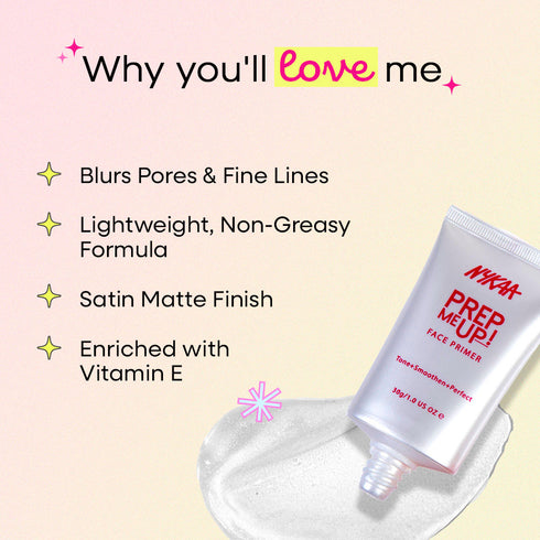 Nykaa Prep Me up! Pore Minimizing + Matte Finish Mini Primer