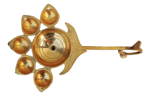 Brass Table Oil Lamp Deepak 5 Wicks 0.31Kg