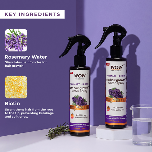 WoW Rosemary + Biotin Pro Hair Growth Water Spray
