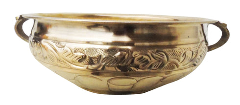 Brass Urli Flower Holder 0.715Kg